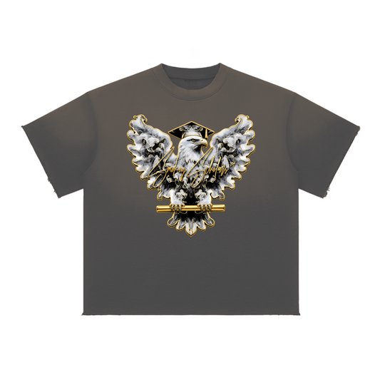Smokey Scholars Sun Fade Raw Edge Graphic T-Shirt - Smokey Scholars