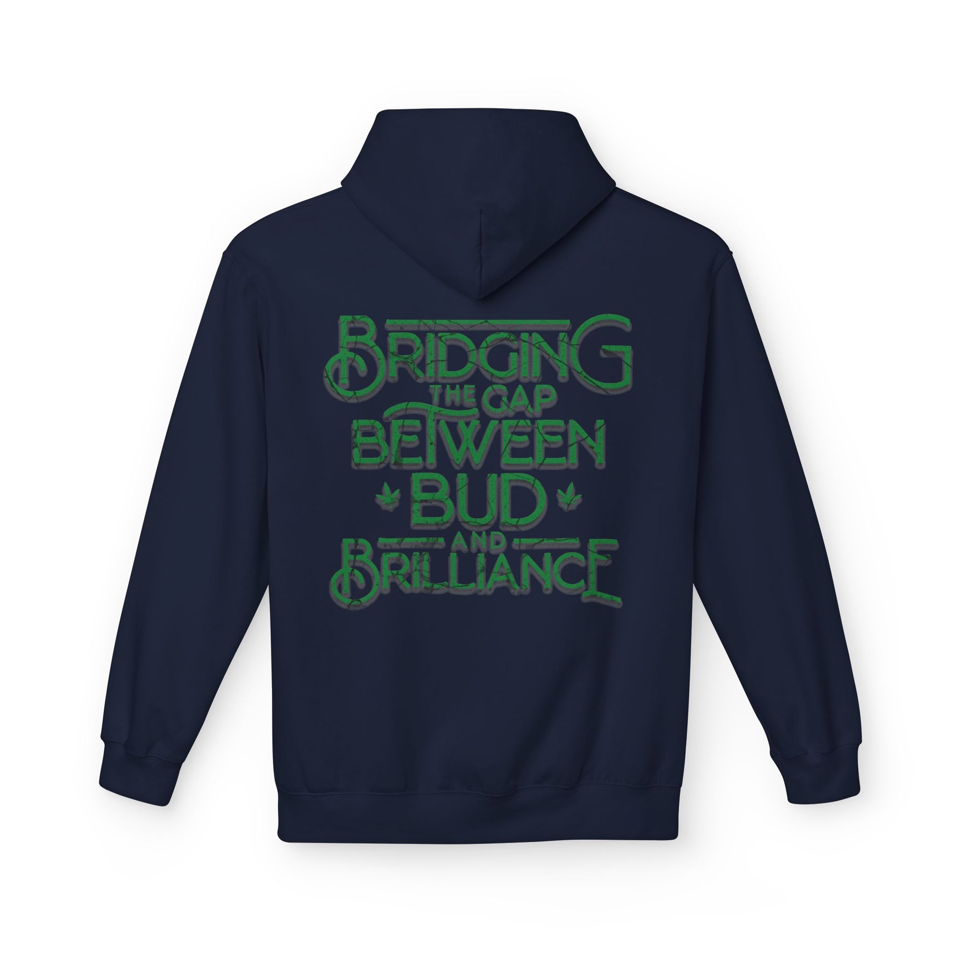 Smokey Scholars TM Green Bridge Unisex Midweight Softstyle Fleece Hoodie - Smokey Scholars