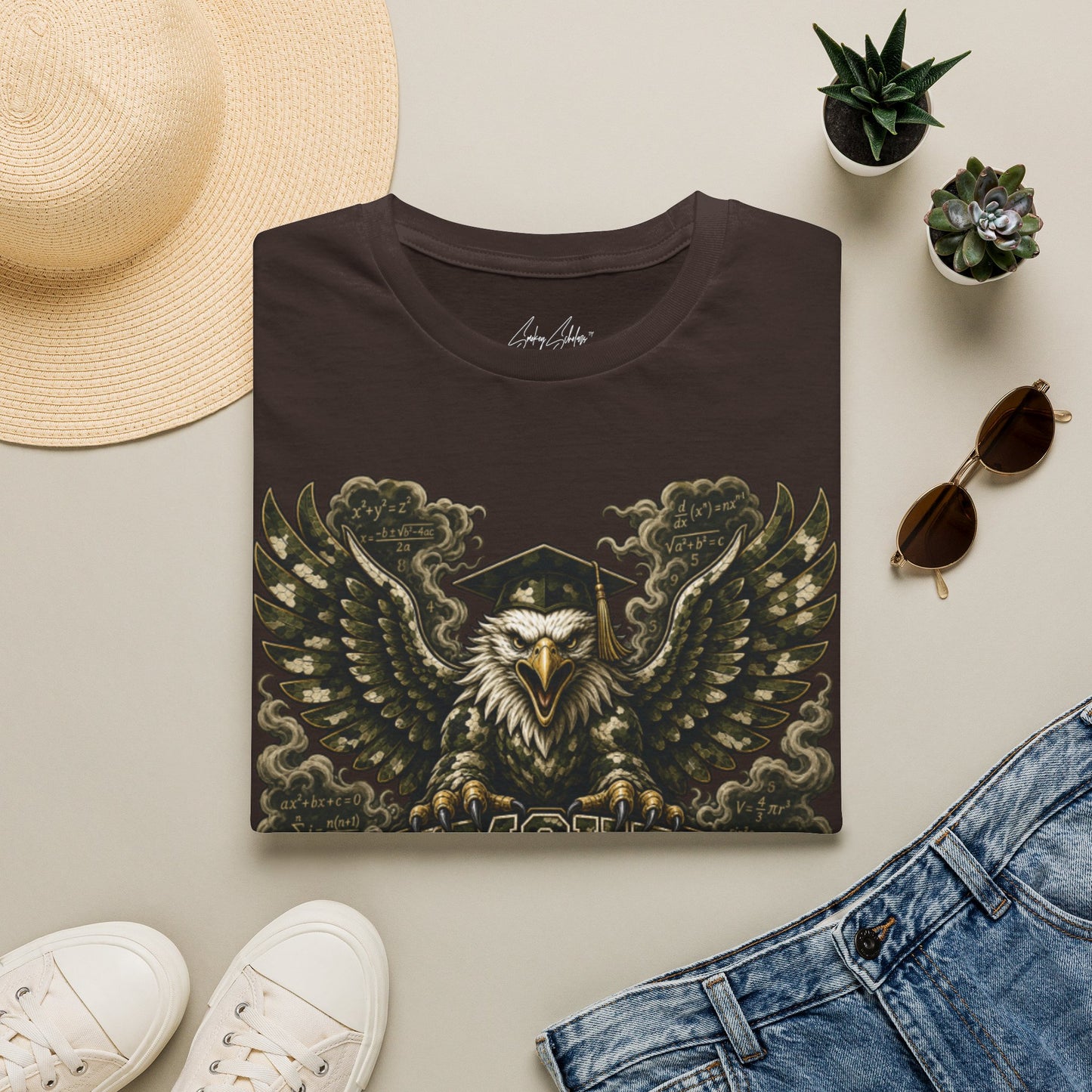 Smokey Scholars Camo Eagle  T-Shirt