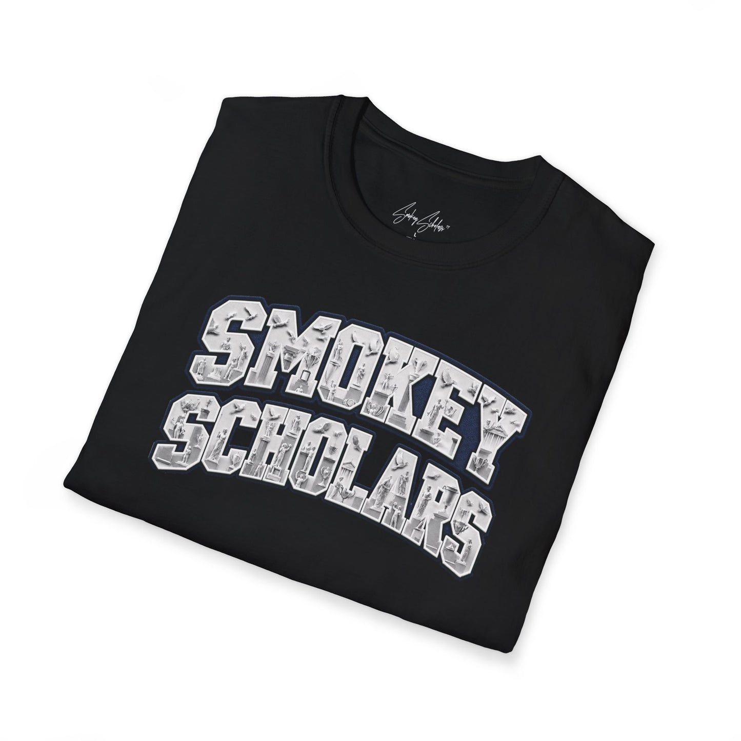 Smokey Scholars Collegiate Statues Tee