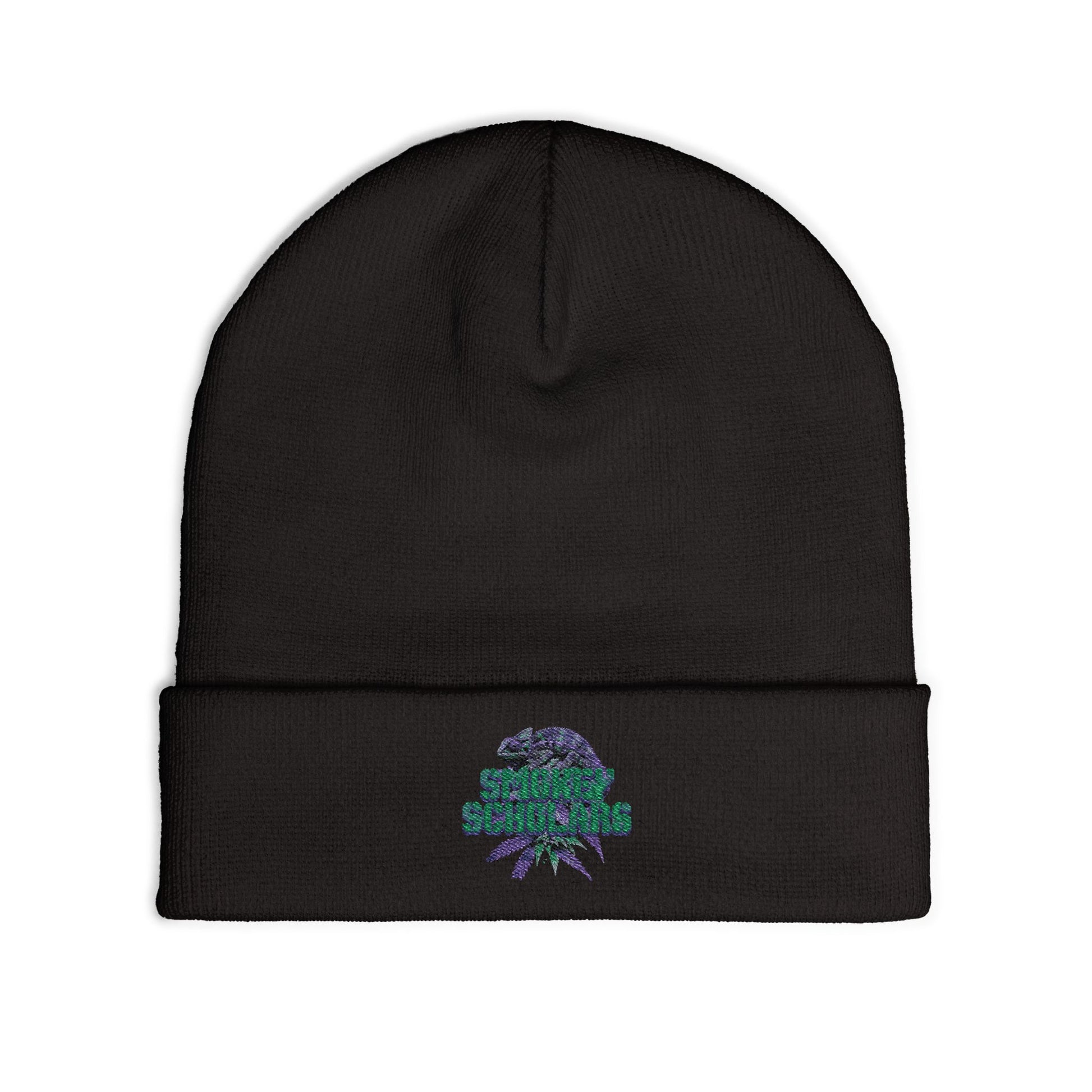 Smokey Scholars Purple Chameleon Bud Knit Beanie (Embroidered) - Smokey Scholars