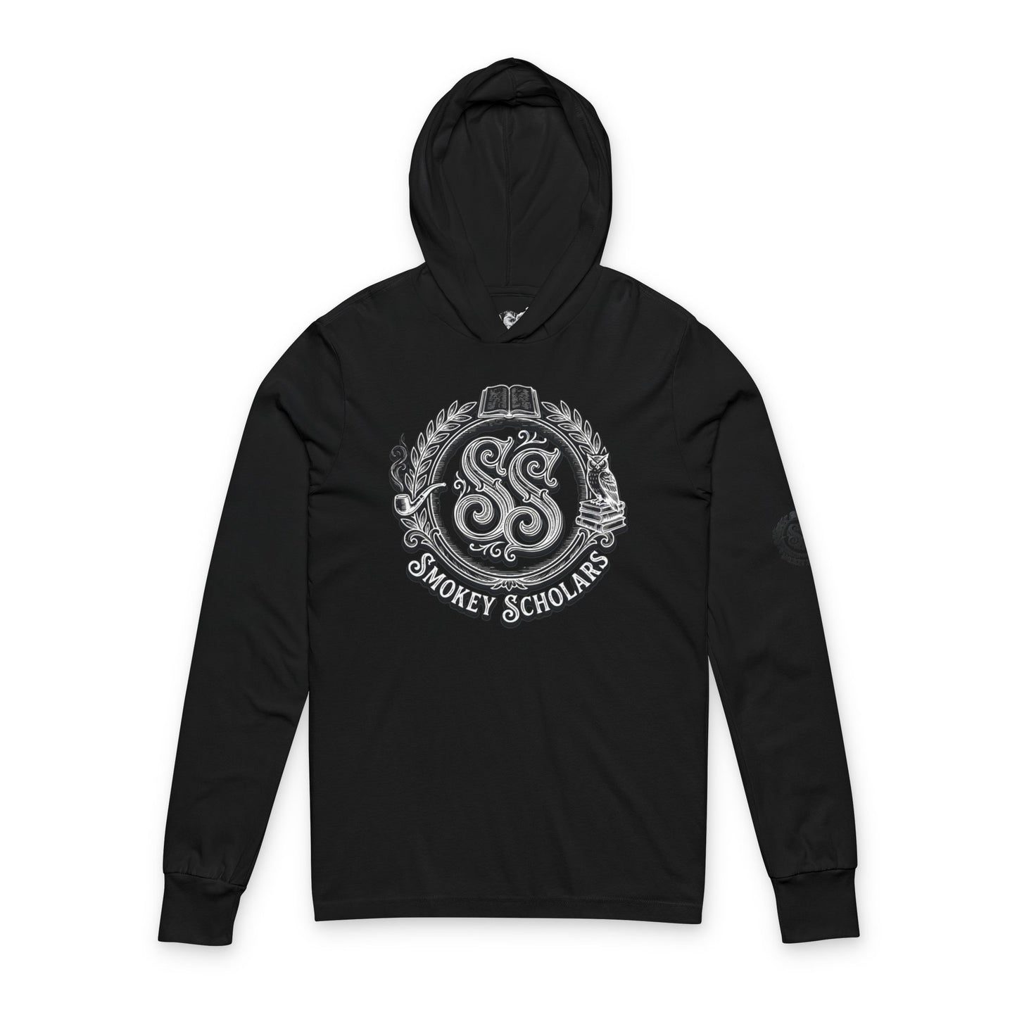 Smokey Scholars TM Unisex Hooded Long Sleeve Tee