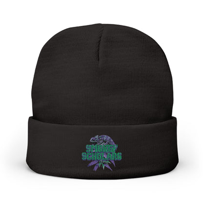 Smokey Scholars Purple Chameleon Bud Knit Beanie (Embroidered) - Smokey Scholars