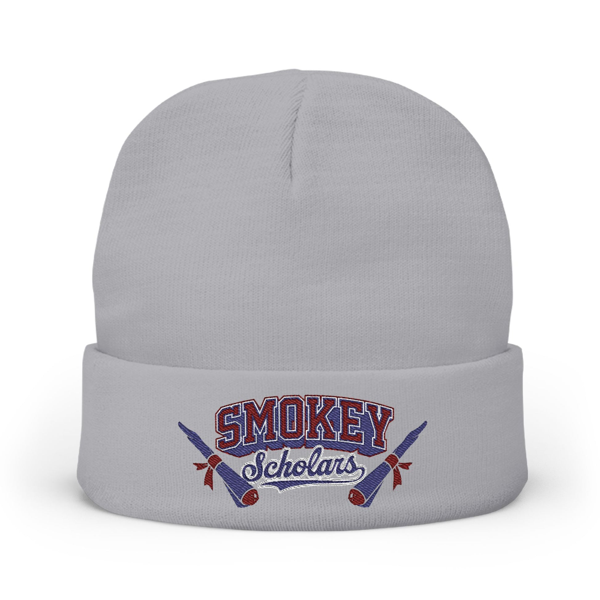 Smokey Scholars TM Knit Beanie (Embroidery) - Smokey Scholars