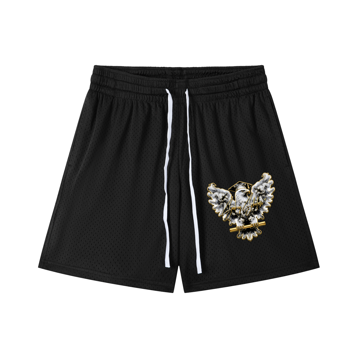 Smokey Scholars TM Gold Seal Eagle Mesh Drawstring Shorts