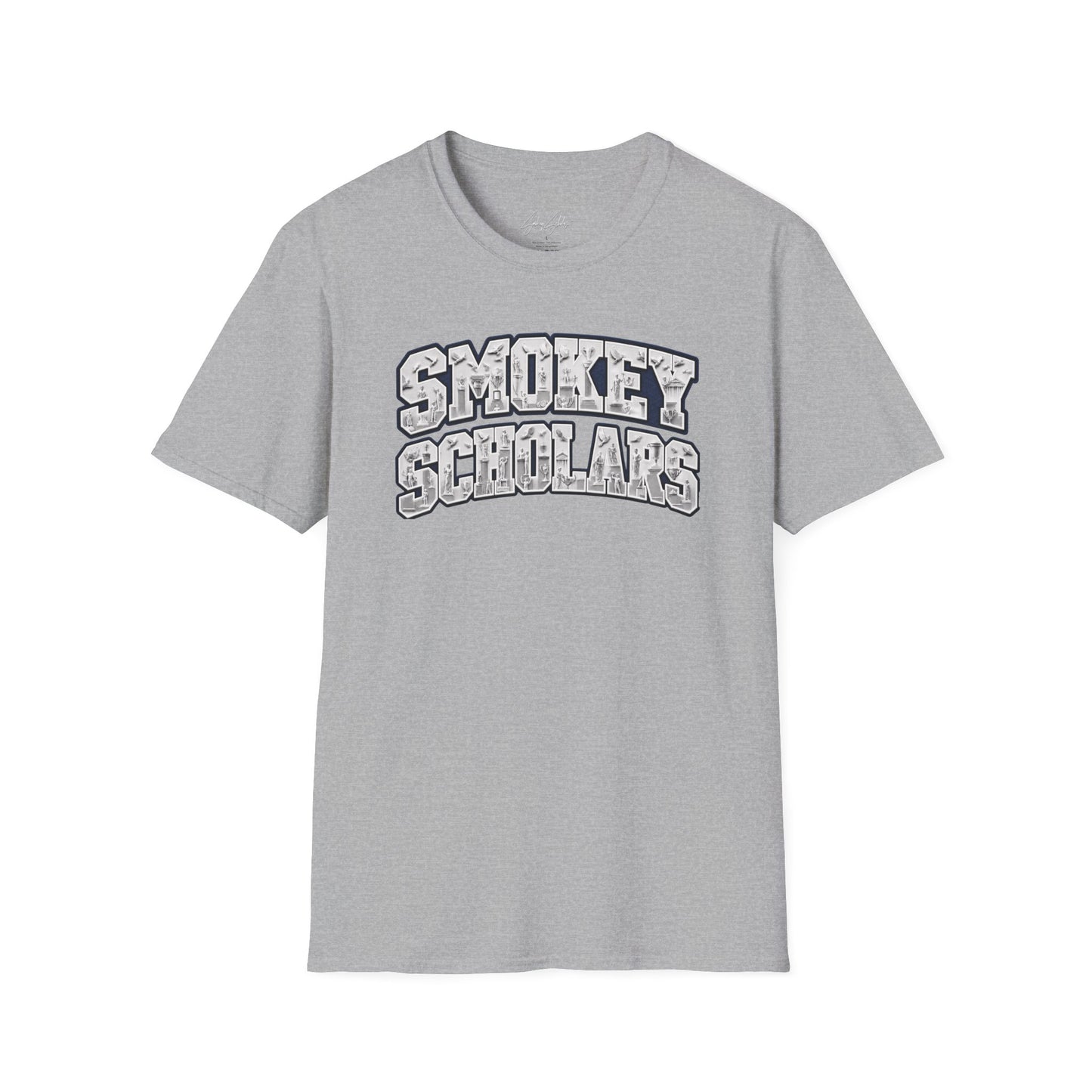Smokey Scholars Collegiate Statues Tee