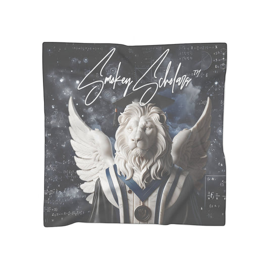 Smokey Scholars White Lion Poly Scarf - Smokey Scholars