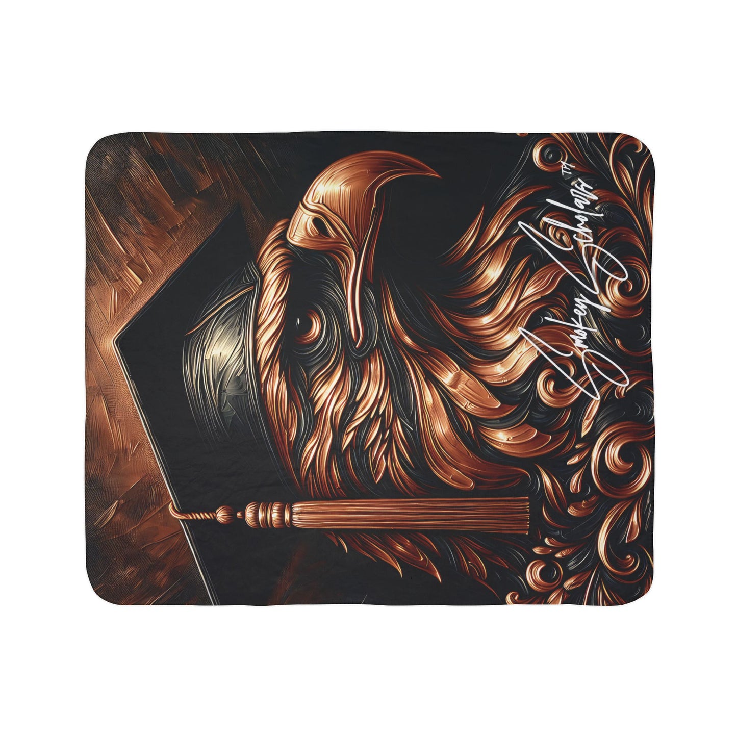 Smokey Scholars Copper Eagle Fleece Sherpa Blanket - Smokey Scholars