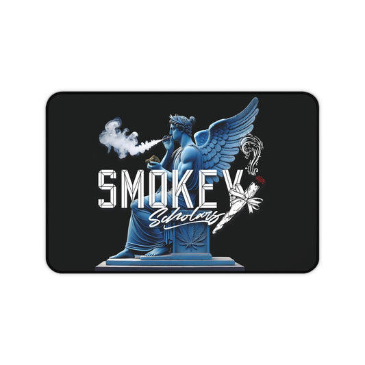 Smokey Scholars Blue StatueDesk Mat - Smokey Scholars