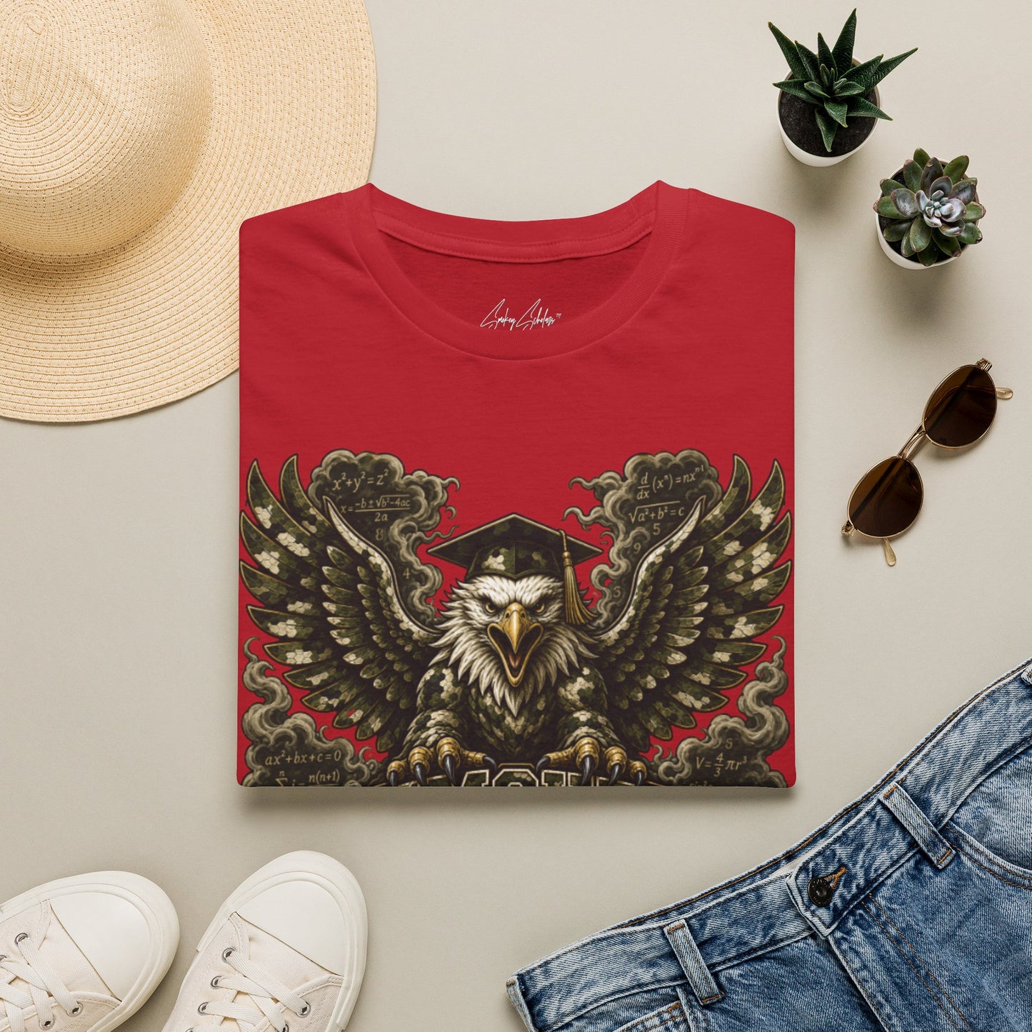 Smokey Scholars Camo Eagle  T-Shirt
