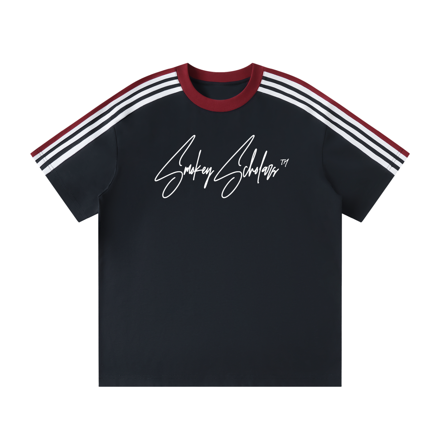 Smokey Scholars Colorblock Striped Graphic T-Shirt - Smokey Scholars