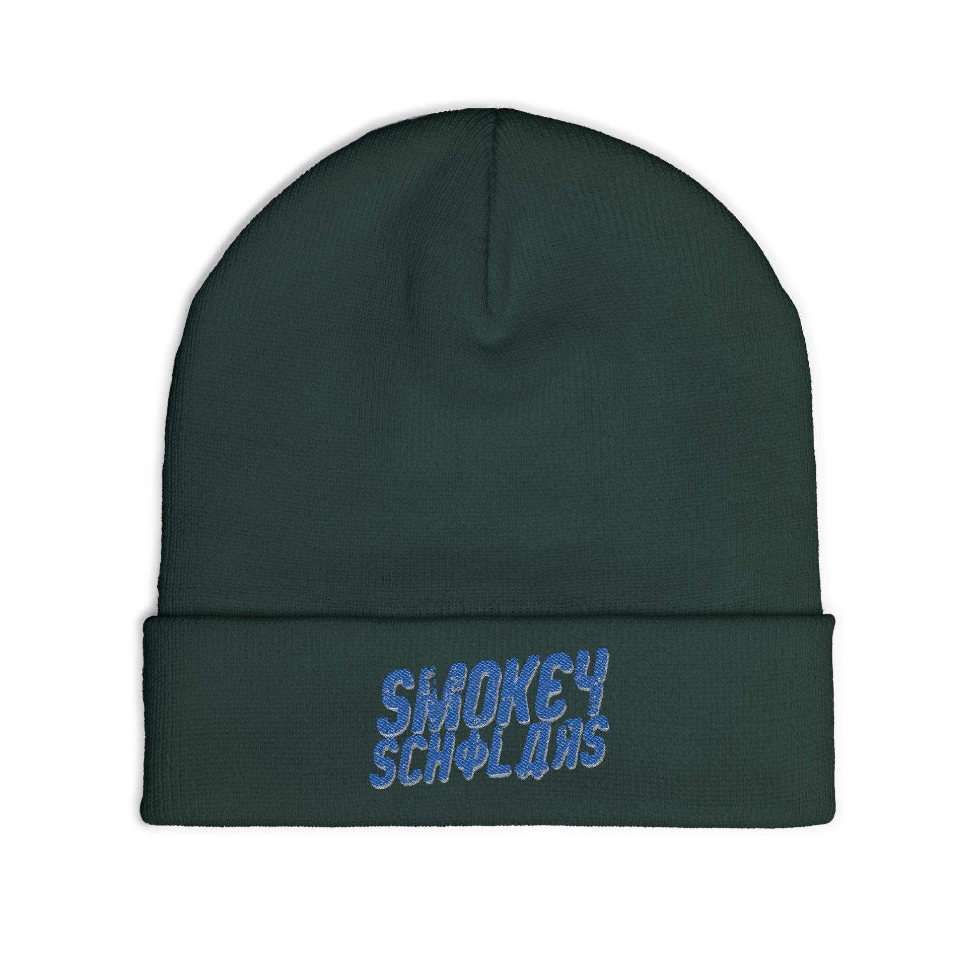 Smokey Scholars TM Gamma Smoke Knit Beanie (Embroidery) - Smokey Scholars
