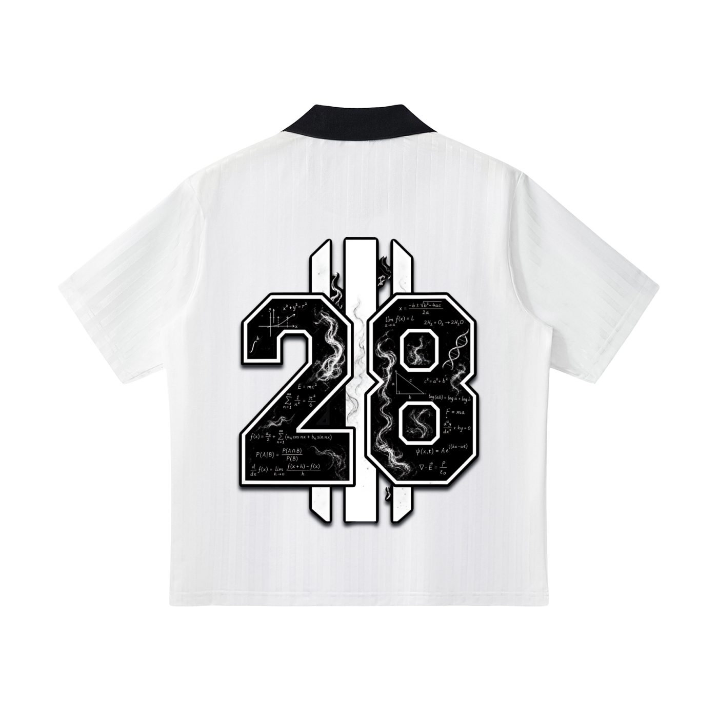Smokey Scholars Contrast Collar Striped Soccer Jersey