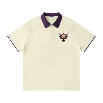 Smokey Scholars Contrast Collar Raglan Polo Shirt - Smokey Scholars