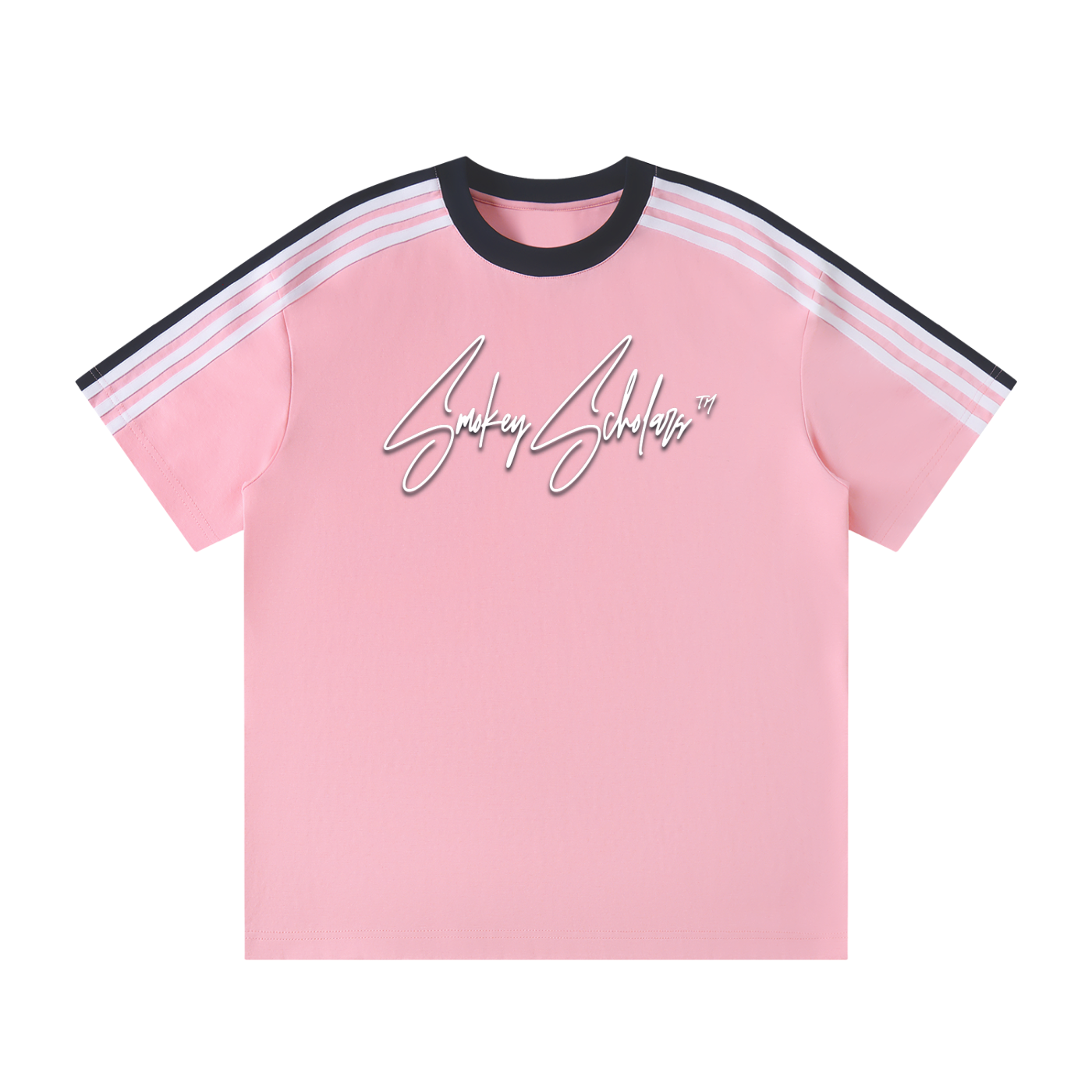 Smokey Scholars Colorblock Striped Graphic T-Shirt - Smokey Scholars