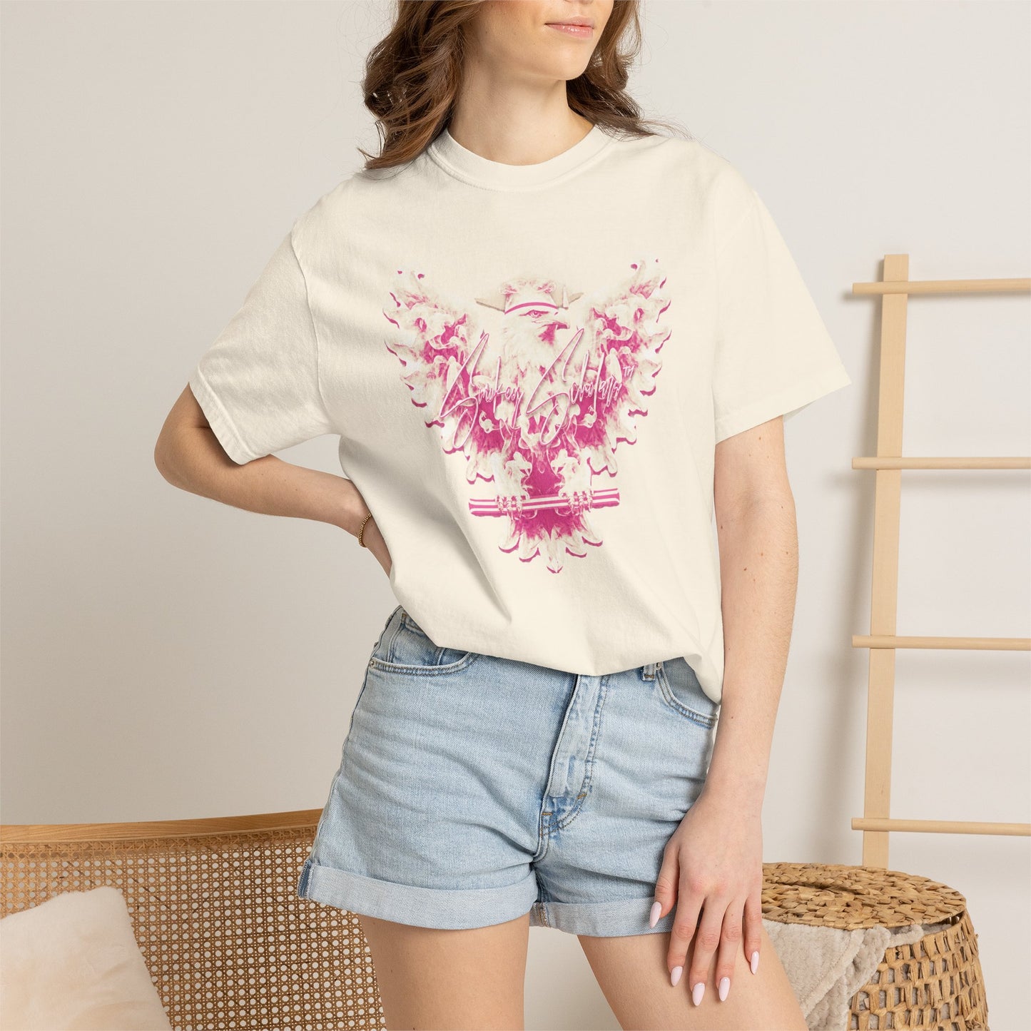 Smokey Scholars Pink Sealed Eagle Tee - Smokey Scholars