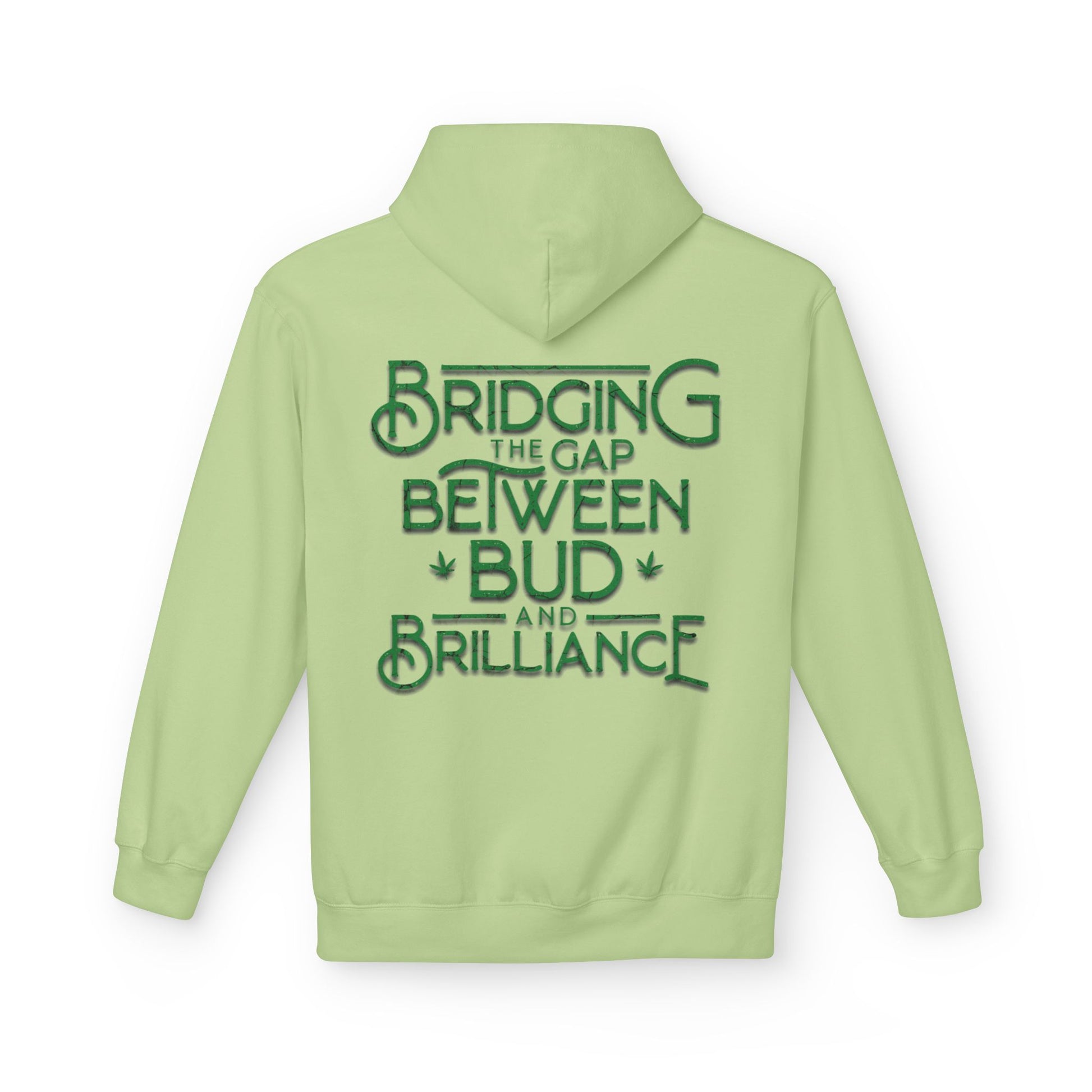 Smokey Scholars TM Green Bridge Unisex Midweight Softstyle Fleece Hoodie - Smokey Scholars