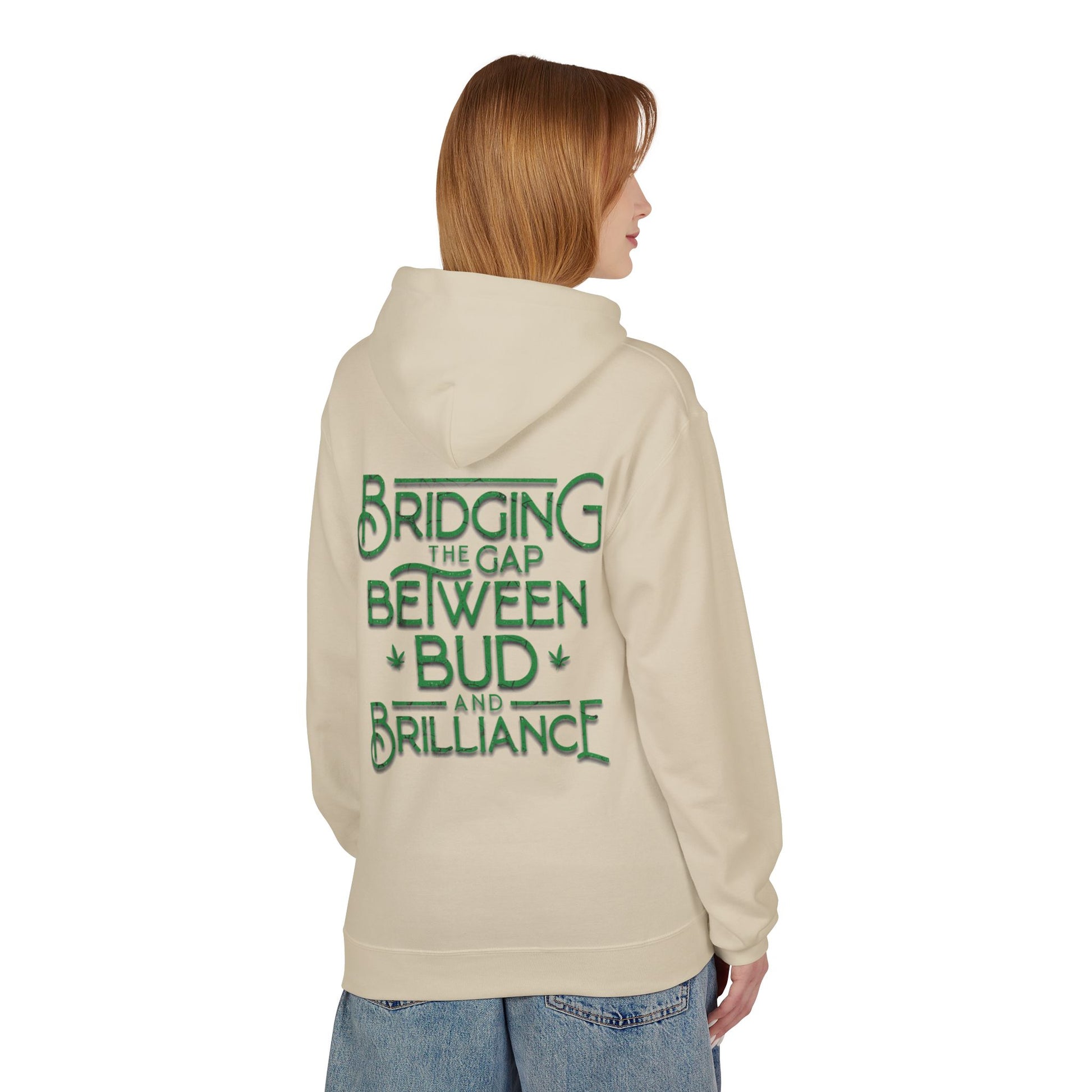 Smokey Scholars TM Green Bridge Unisex Midweight Softstyle Fleece Hoodie - Smokey Scholars