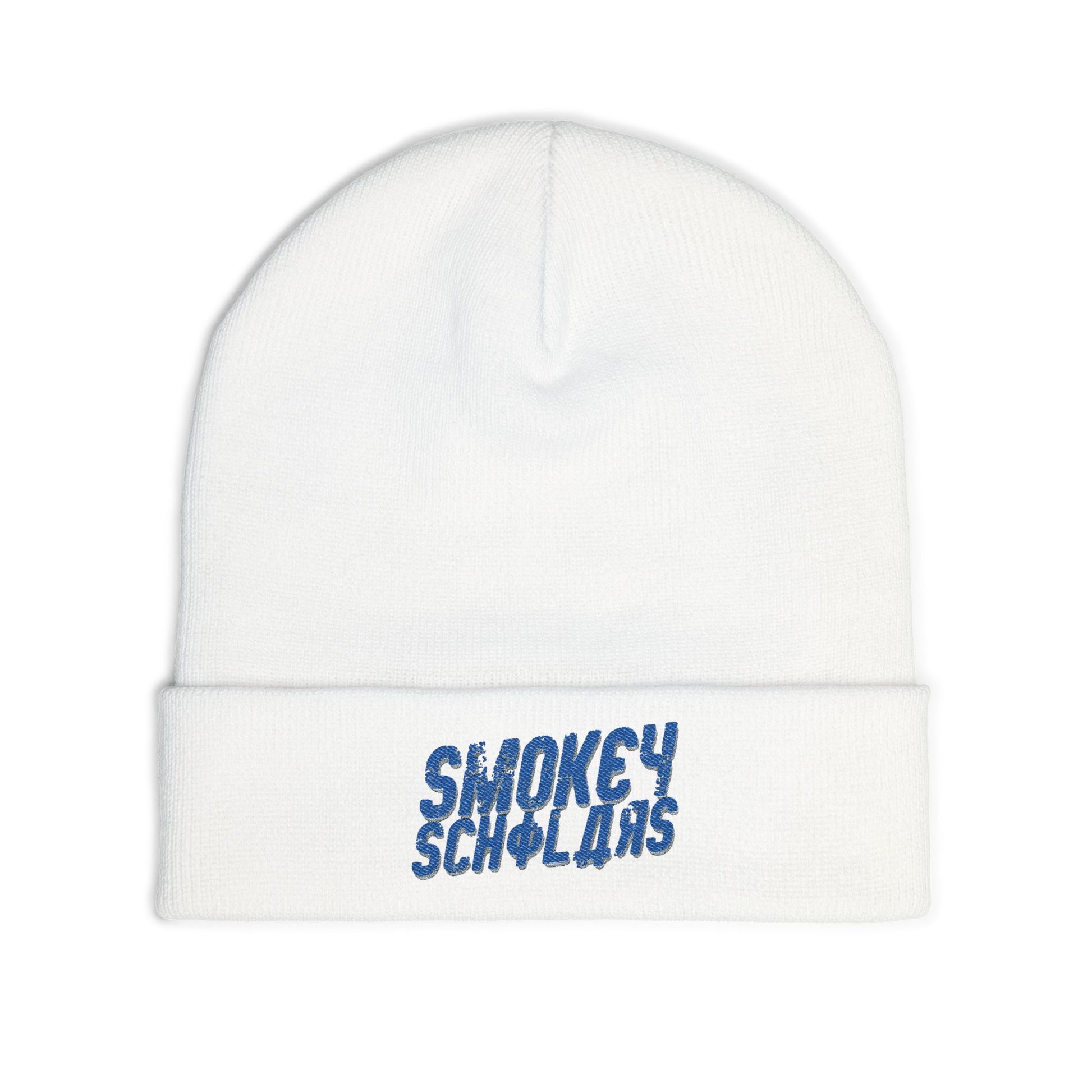 Smokey Scholars TM Gamma Smoke Knit Beanie (Embroidery) - Smokey Scholars