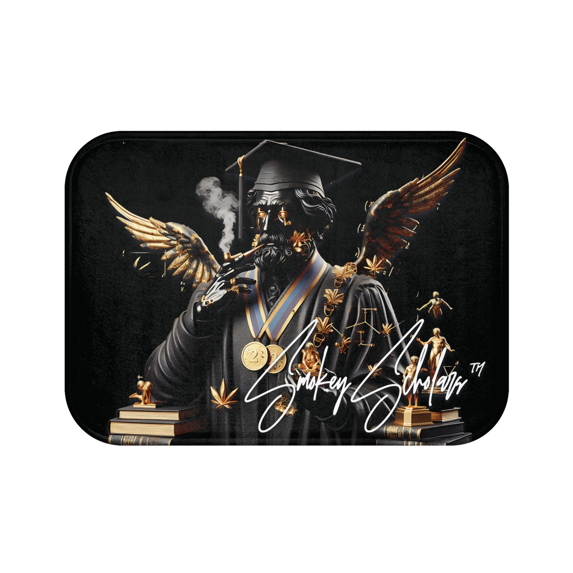 Smokey Scholars Blk Stone Bath Mat - Smokey Scholars