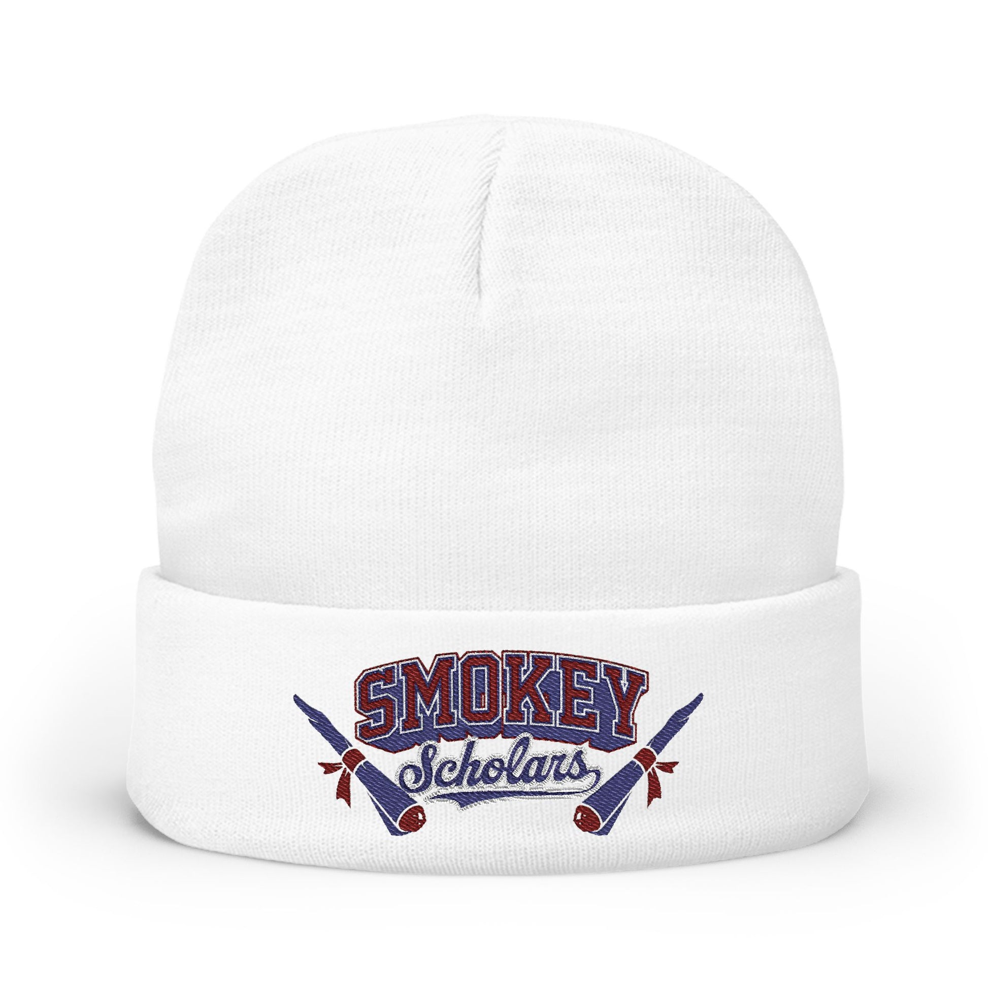 Smokey Scholars TM Knit Beanie (Embroidery) - Smokey Scholars