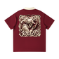 Smokey Scholars Premium Astro Skelly Polo - Wine Red - Smokey Scholars