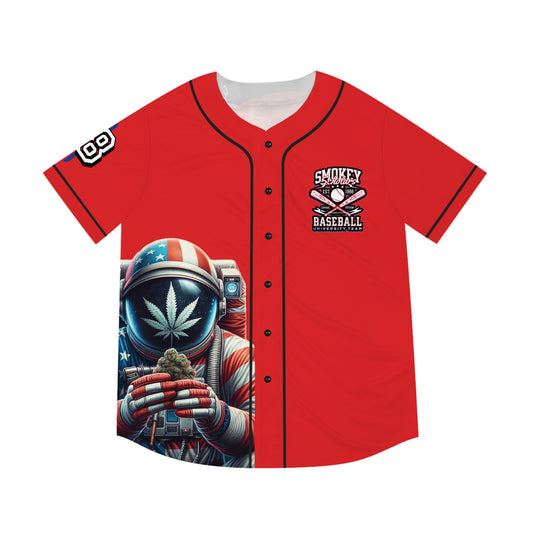 Smokey Scholars TM Astro-Skeleton Baseball Jersey (Red) - Smokey Scholars