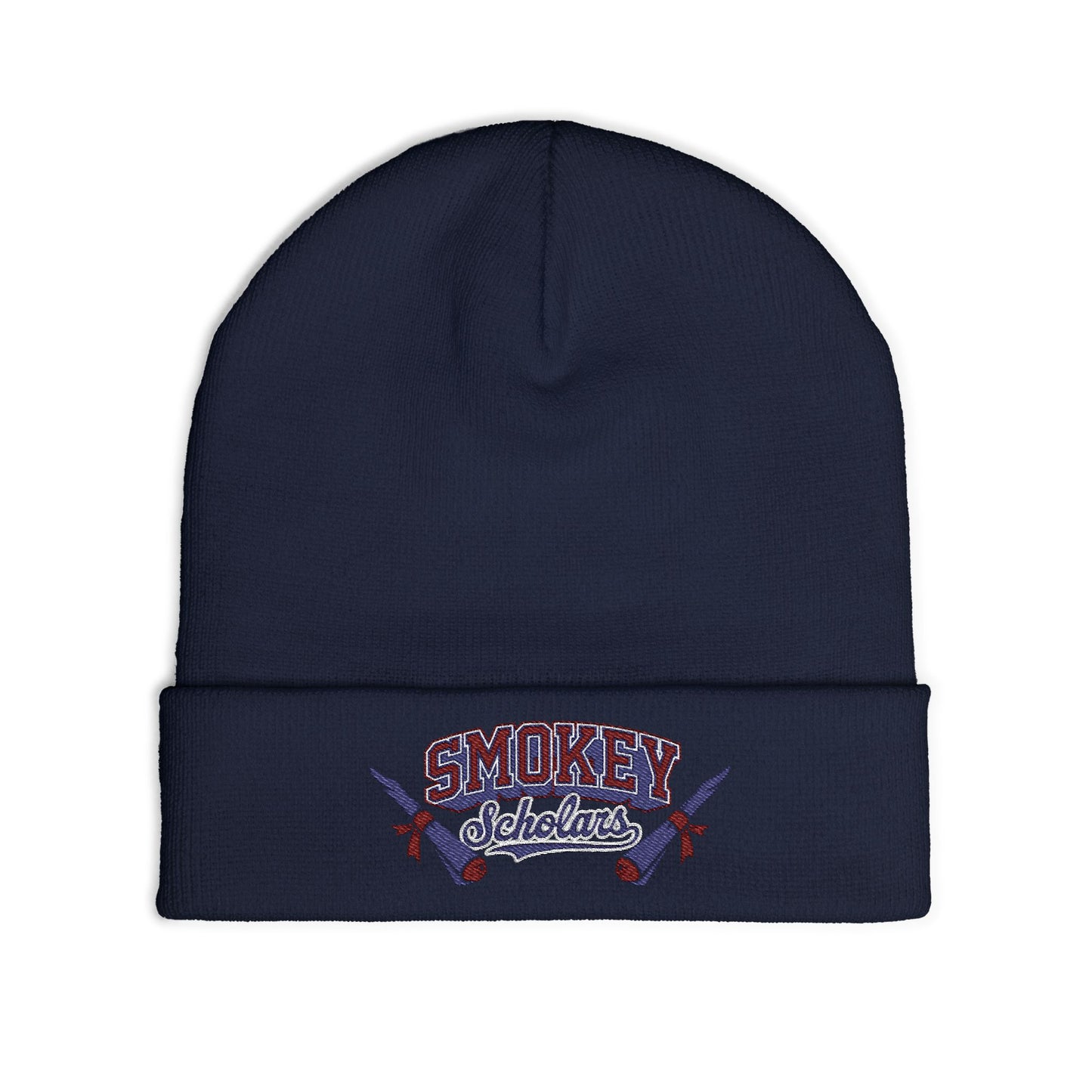 Smokey Scholars TM Knit Beanie (Embroidery) - Smokey Scholars