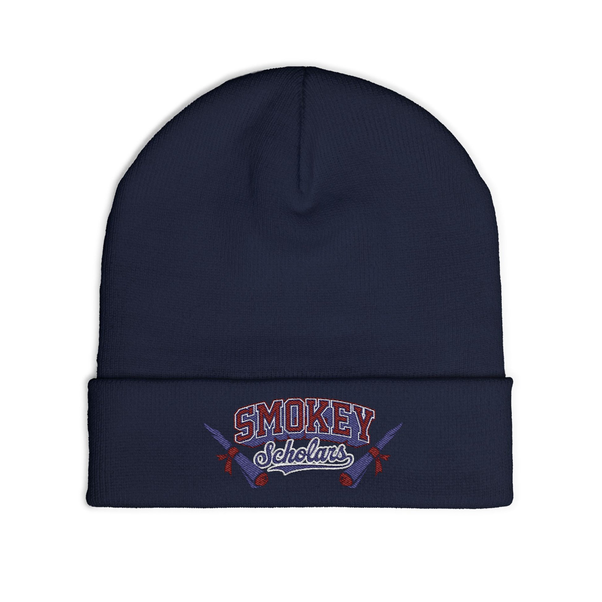 Smokey Scholars TM Knit Beanie (Embroidery) - Smokey Scholars