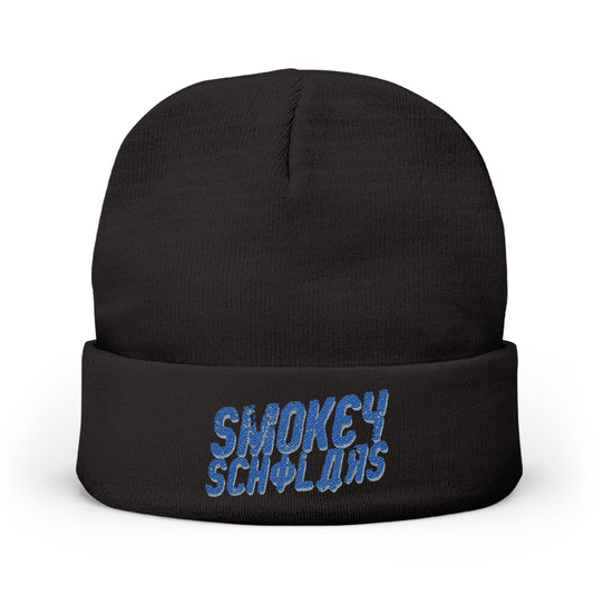 Smokey Scholars TM Gamma Smoke Knit Beanie (Embroidery)