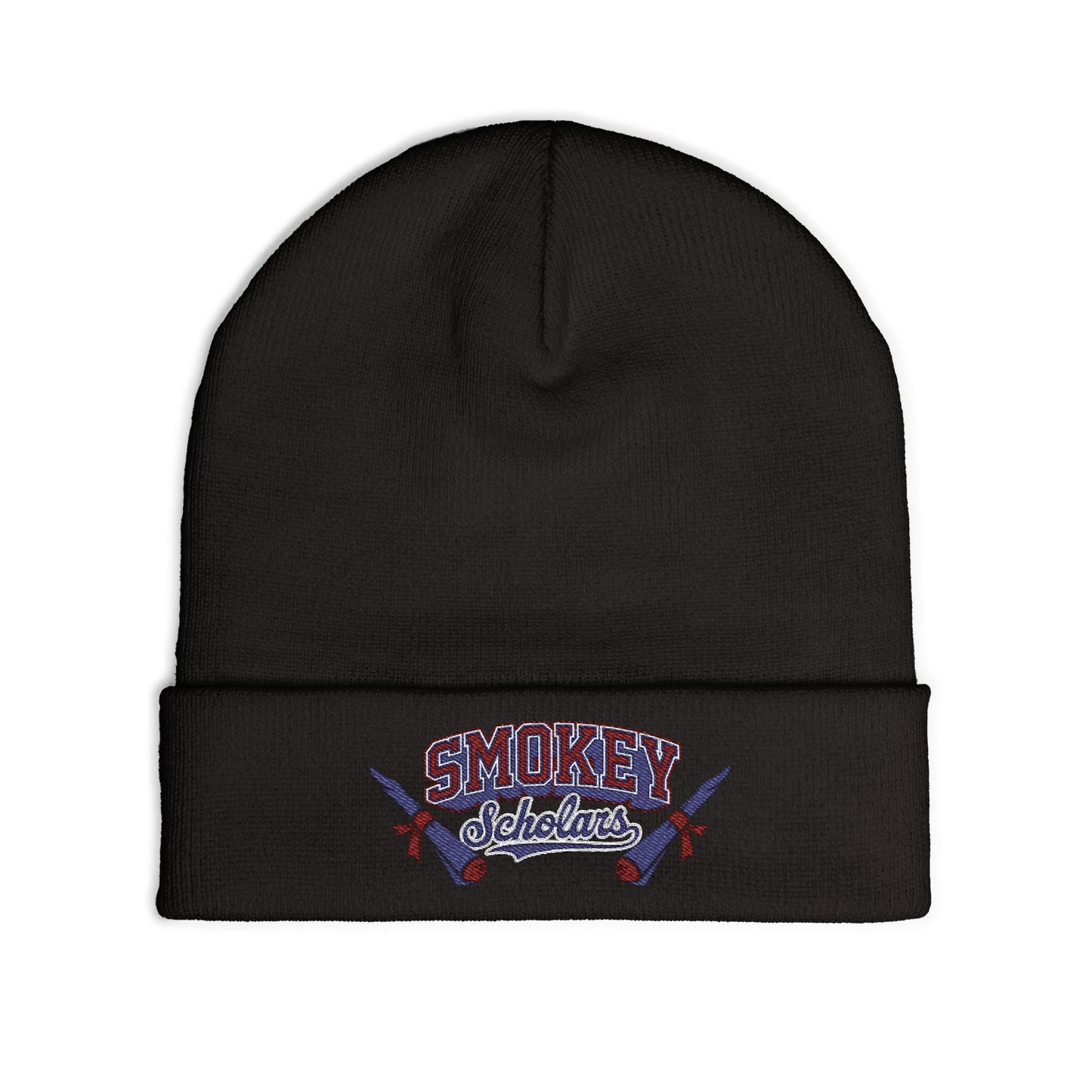 Smokey Scholars TM Knit Beanie (Embroidery) - Smokey Scholars
