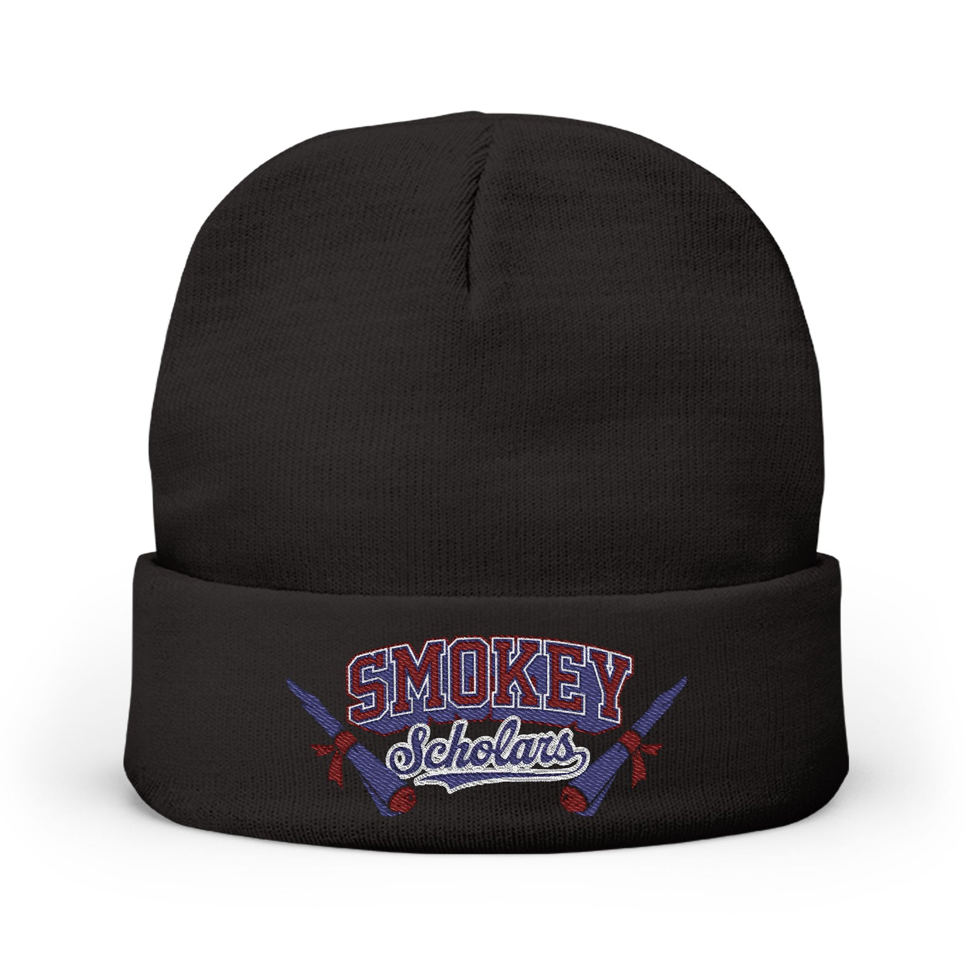 Smokey Scholars TM Knit Beanie (Embroidery) - Smokey Scholars