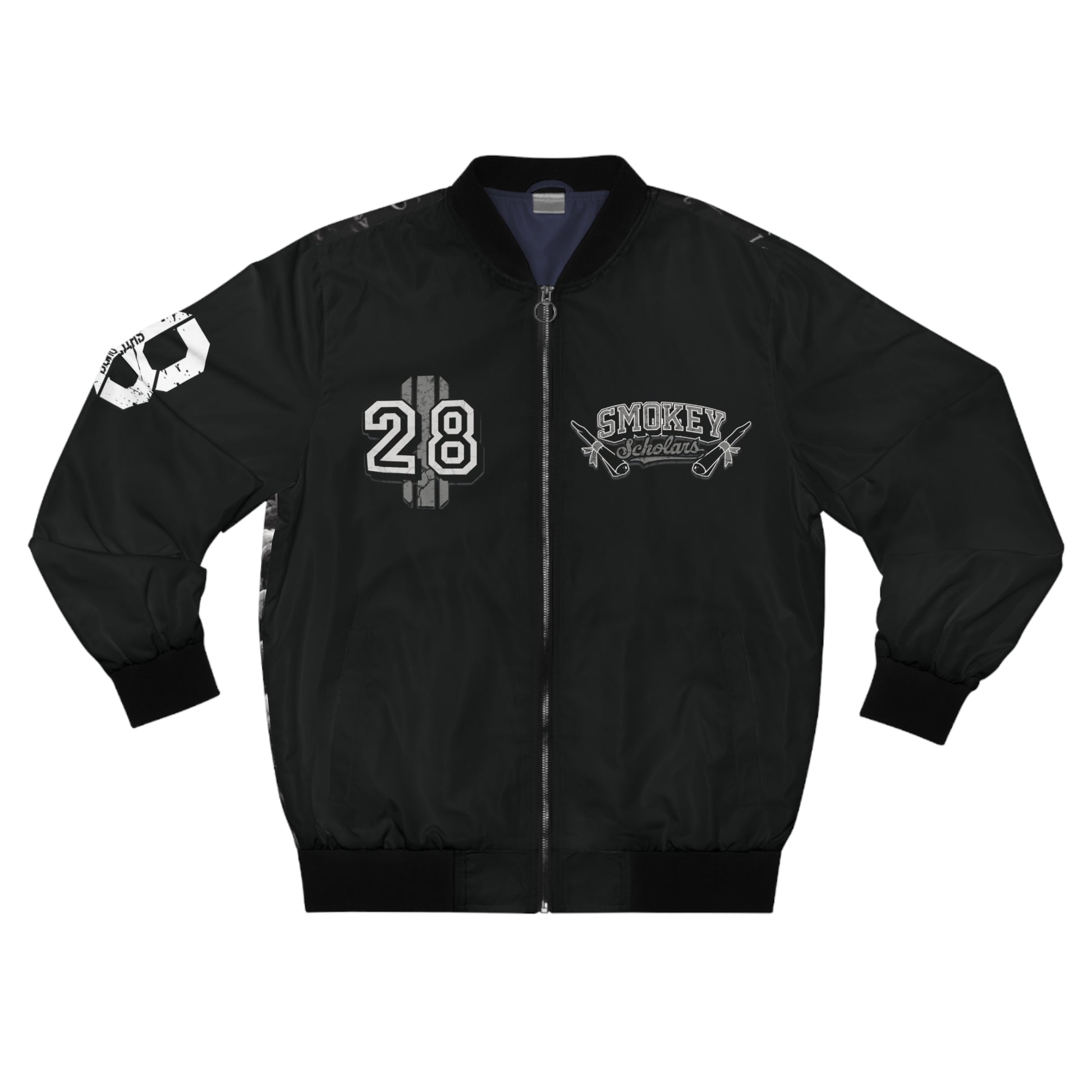 Smokey Scholars TM Heavy Smoker Men's Bomber Jacket - Smokey Scholars