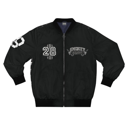 Smokey Scholars TM Heavy Smoker Men's Bomber Jacket - Smokey Scholars