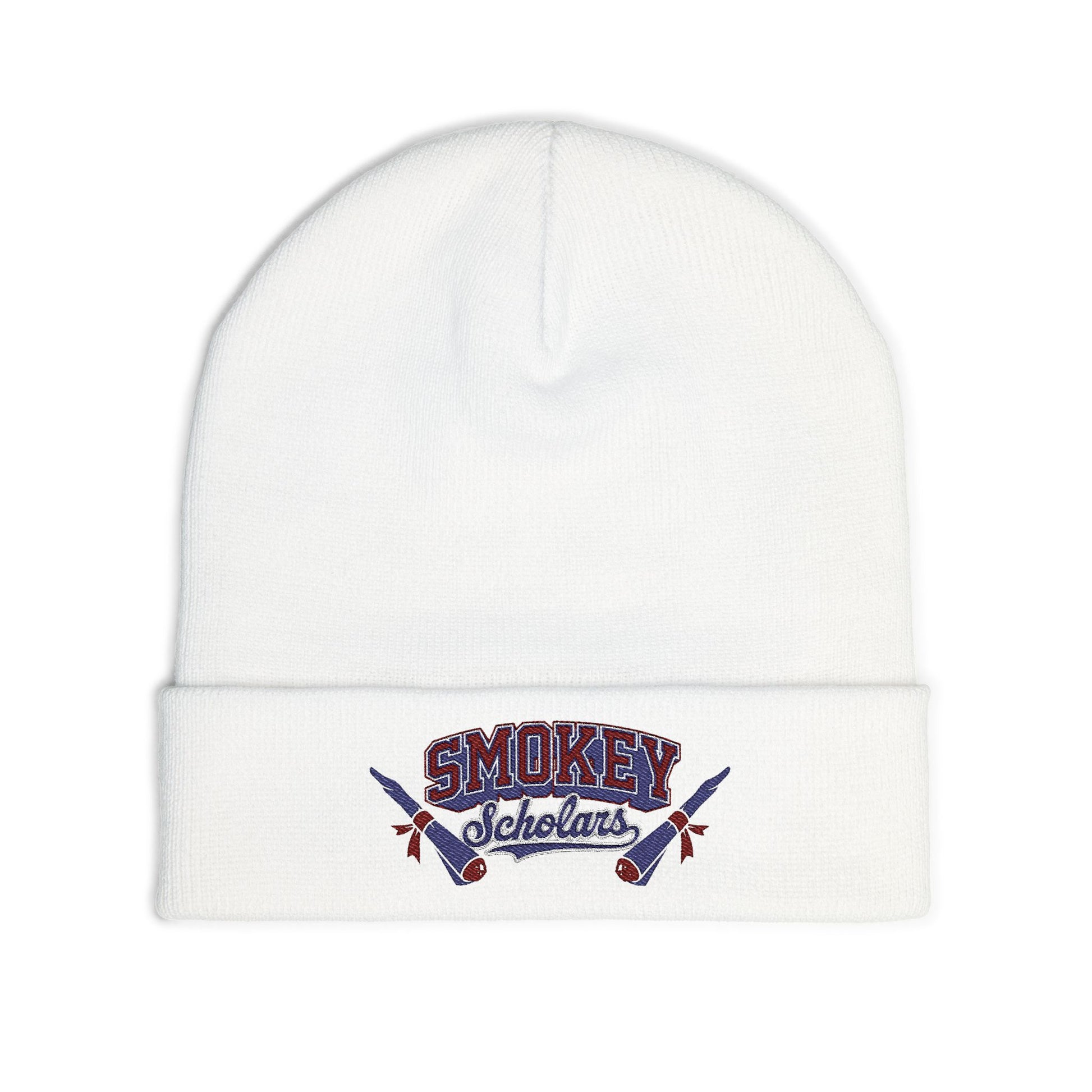 Smokey Scholars TM Knit Beanie (Embroidery) - Smokey Scholars