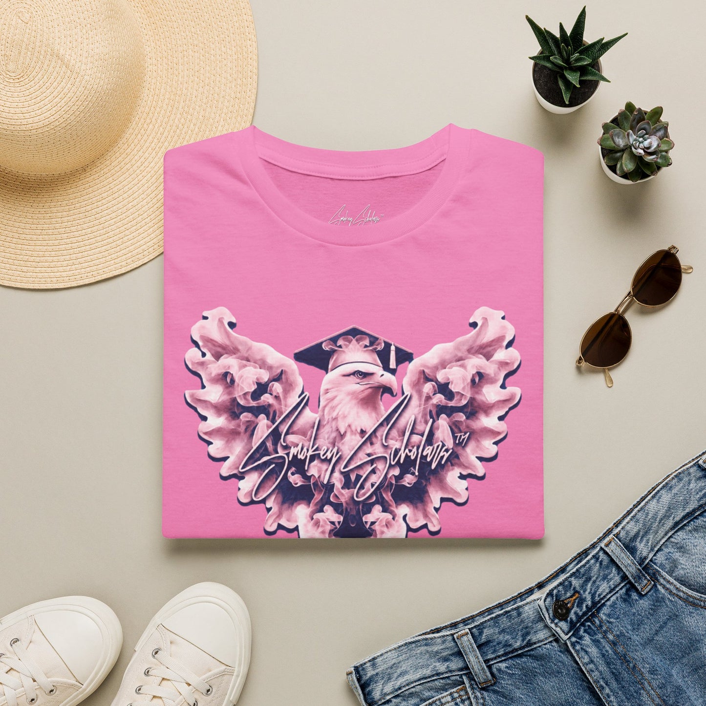 Smokey Scholars Winged Scholar Eagle Tee
