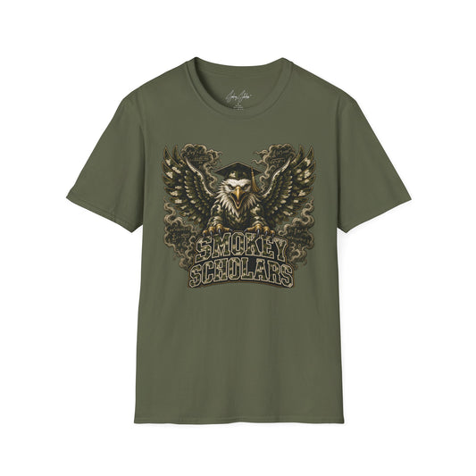 Smokey Scholars Camo Eagle  T-Shirt - Smokey Scholars
