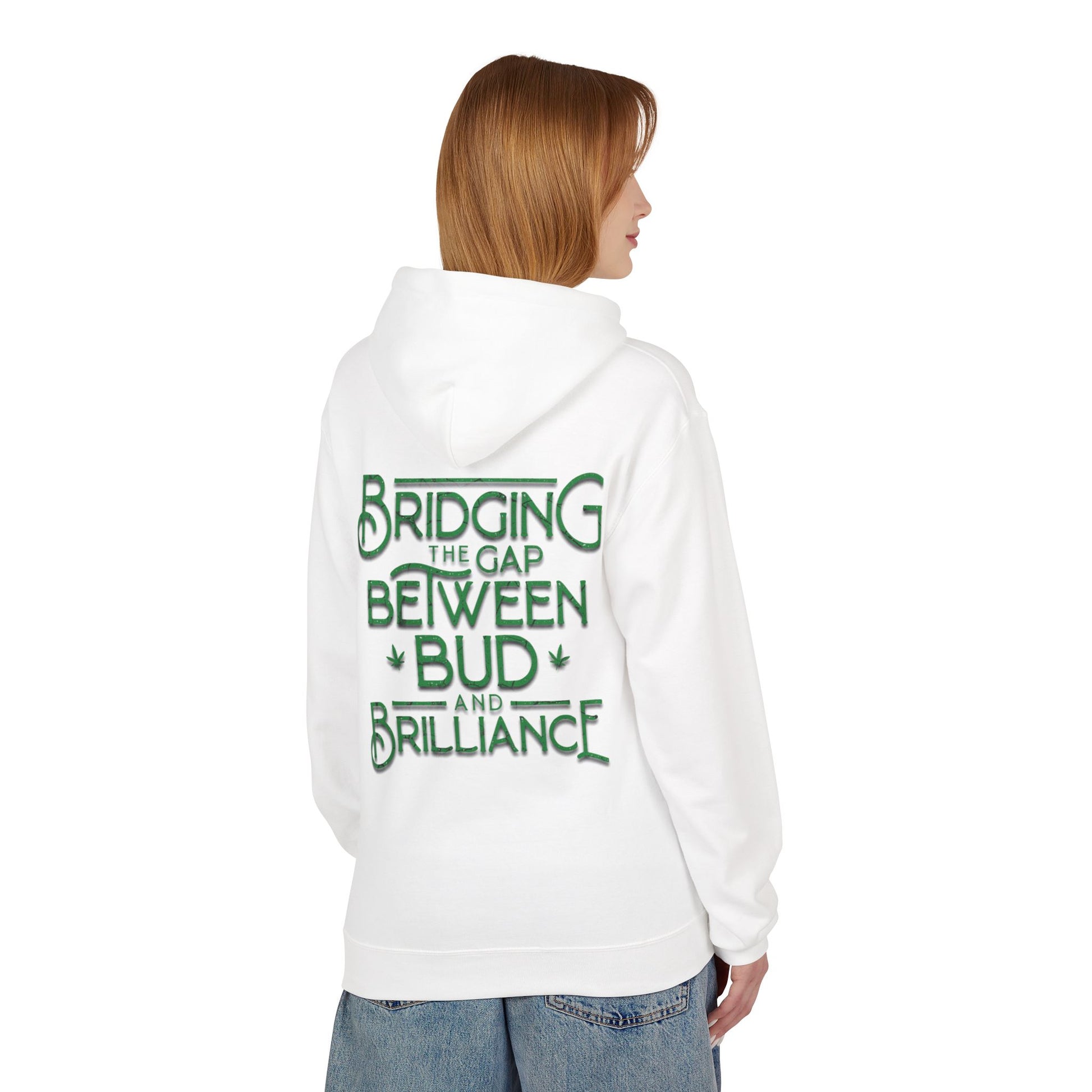 Smokey Scholars TM Green Bridge Unisex Midweight Softstyle Fleece Hoodie - Smokey Scholars