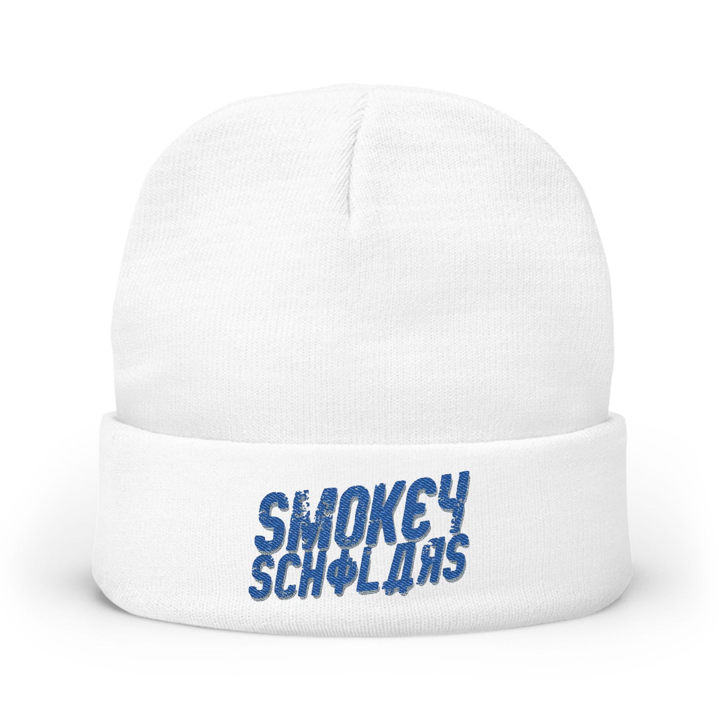 Smokey Scholars TM Gamma Smoke Knit Beanie (Embroidery) - Smokey Scholars