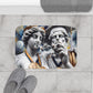 Smokey Scholars Couple Statue Bath Mat - Smokey Scholars