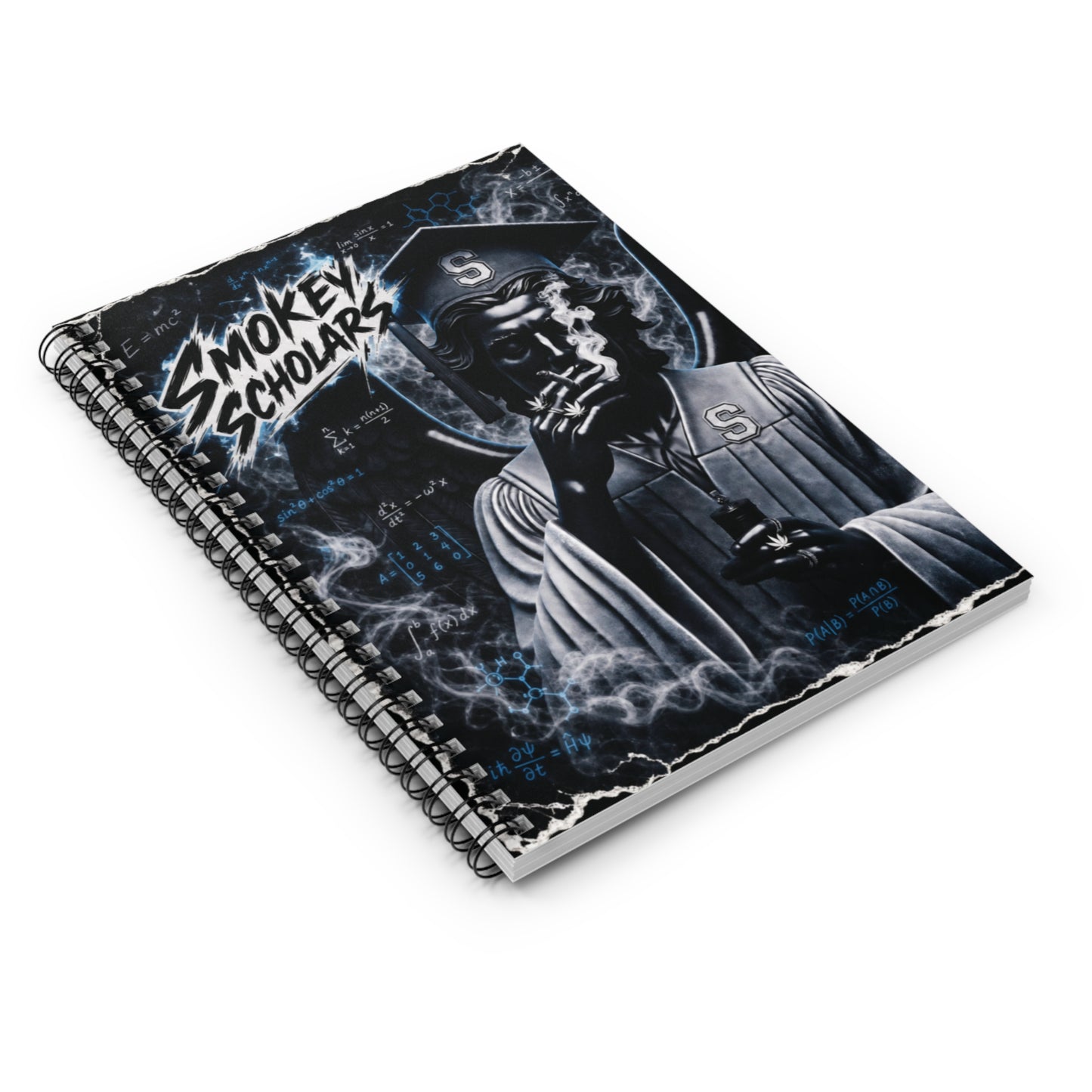 Smokey Scholars Ruled Spiral Notebook - Smokey Scholars