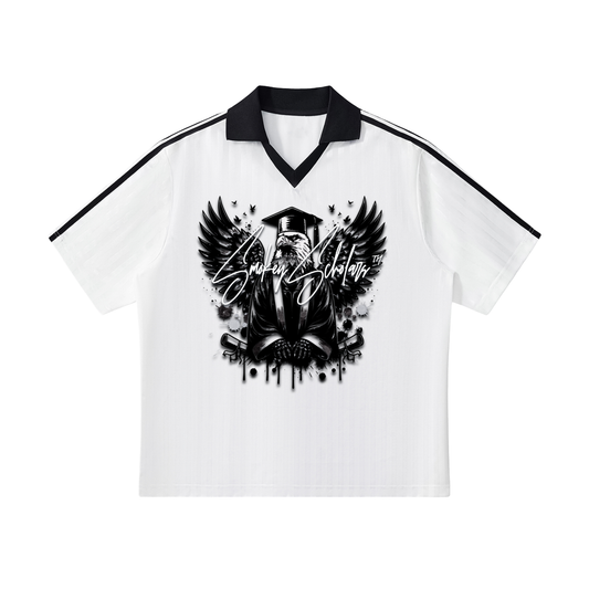 Smokey Scholars TM Contrast Collar Striped Soccer Jersey