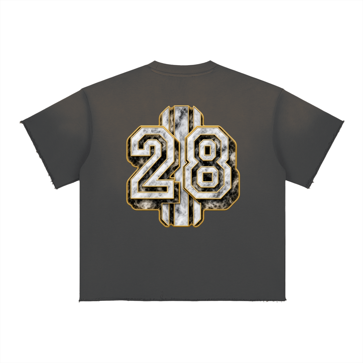 Smokey Scholars Sun Fade Raw Edge Graphic T-Shirt - Smokey Scholars