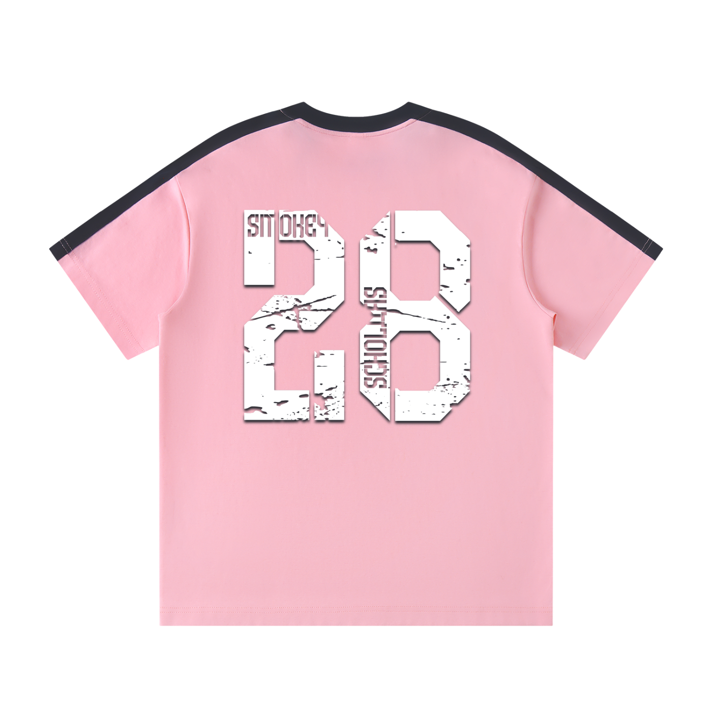 Smokey Scholars Colorblock Striped Graphic T-Shirt - Smokey Scholars