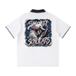 Smokey Scholars Premium Astro Skelly Polo - White - Smokey Scholars