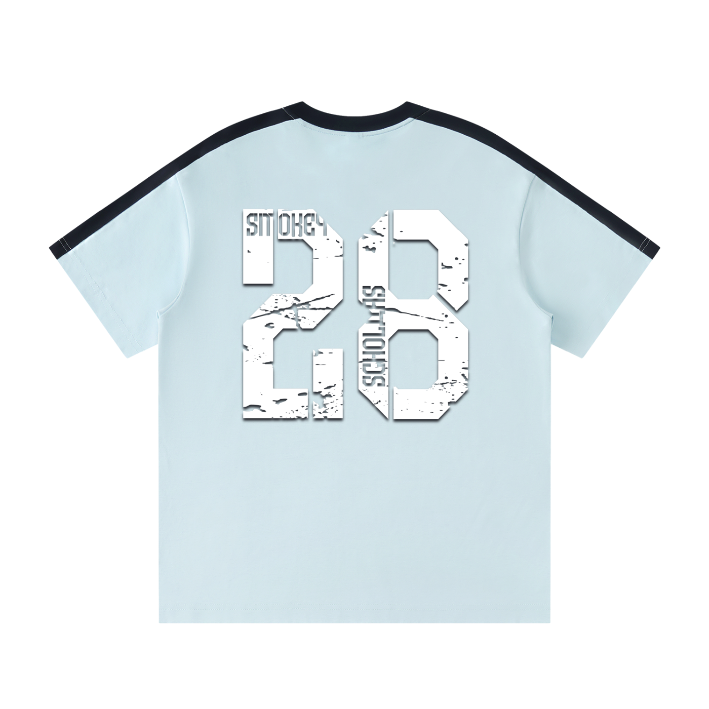Smokey Scholars Colorblock Striped Graphic T-Shirt - Smokey Scholars
