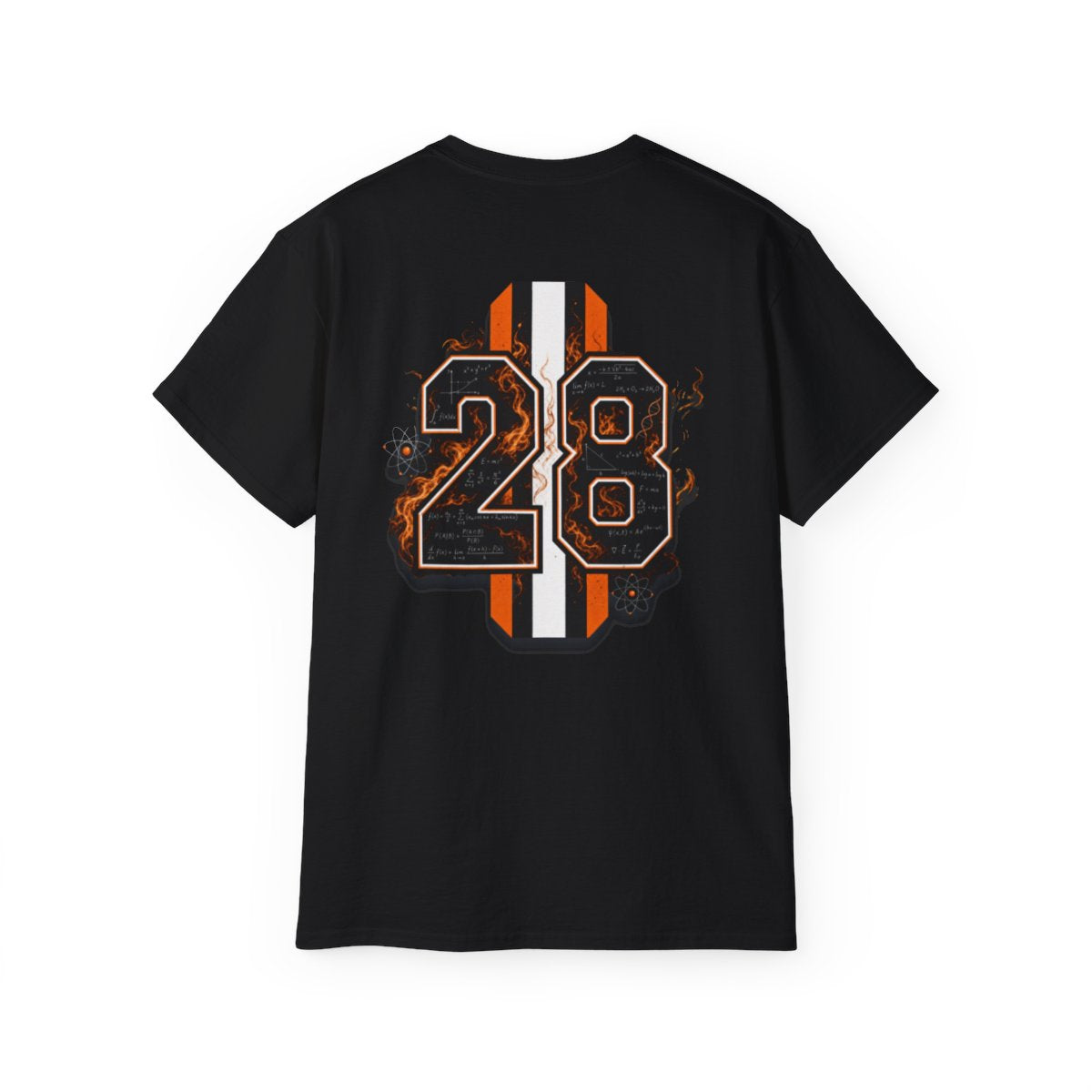 Smokey Scholars Orange Skelly Ultra Cotton Tee back graphic