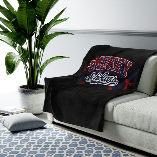 Smokey Scholars Sticky Certificates Velveteen Plush Blanket - Smokey Scholars